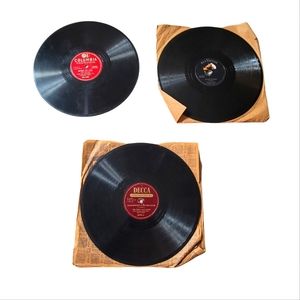 Gene Autry,Chet Akins & Bing Crosby 78 vinyl records